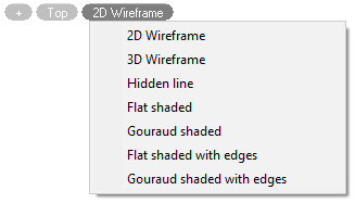 CAD software Interface. Drawing Window 1