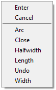 CAD software Interface. Context Menu 1