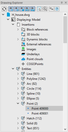 CAD drafting Drawing Explorer 9