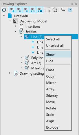 CAD drafting Drawing Explorer 36