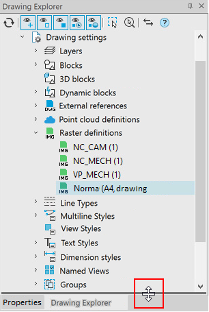 CAD drawing Drawing Explorer 44