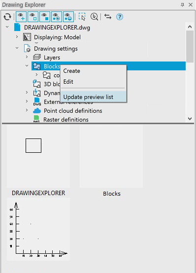 CAD drawing Drawing Explorer 47