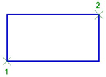 CAD drawing Rectangle by Two Points 14