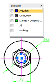 CAD software Selection of Overlaid Objects 10