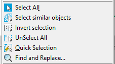 CAD drawing Quick selection of objects 5