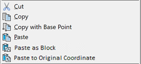 CAD drawing Copying and Insertion of Objects Using Clipboard 2