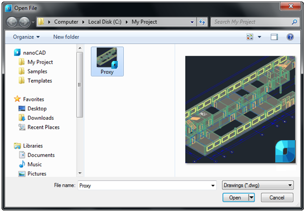 CAD drafting Opening a Document 9