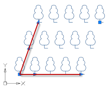 CAD drafting Rectangular Array 9