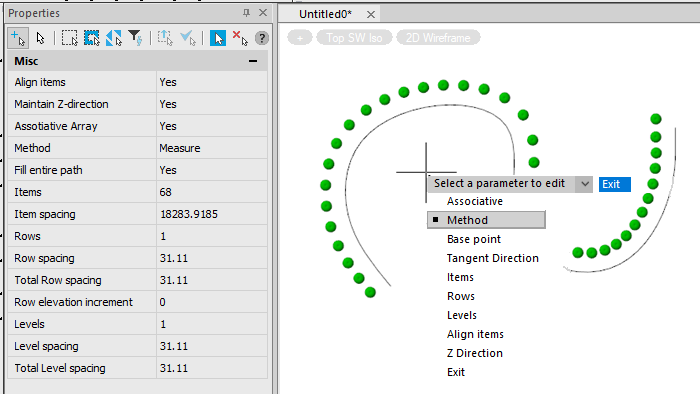 CAD software Path Array 7