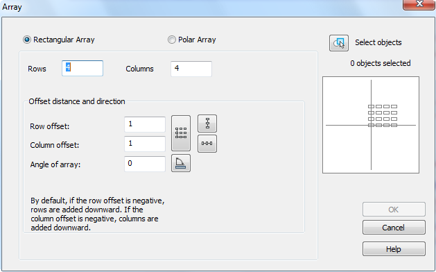 CAD drawing 2D Arrays 2