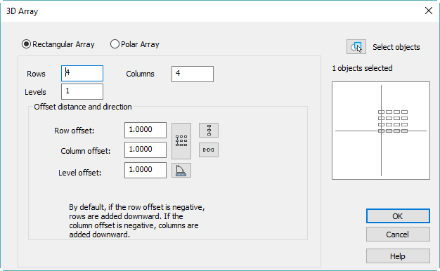 CAD drawing 3D Array 5