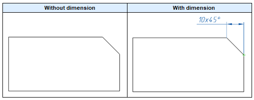 CAD drawing Chamfer 23