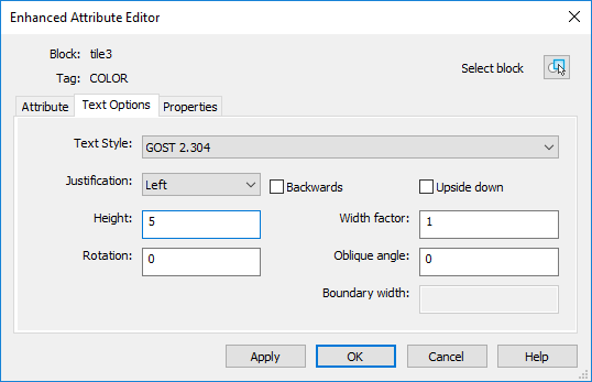 CAD drawing Editing Attributes of a Block Reference 8