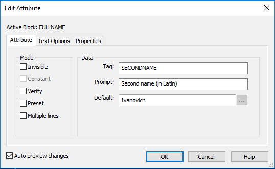 CAD drawing Block Attribute Manager 8