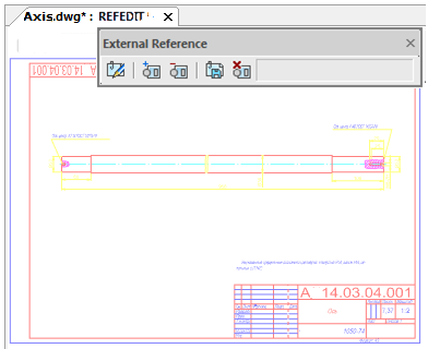 CAD drafting Edit References 9