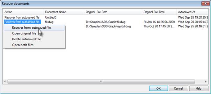 CAD software Auto Saving and Backup 1