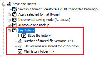 CAD drawing Auto Saving and Backup 2