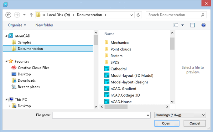 CAD drawing SETTINGS 92