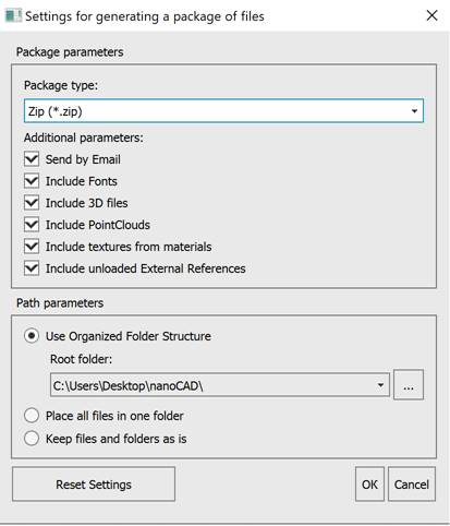 CAD drawing Create Transmittal Package 11