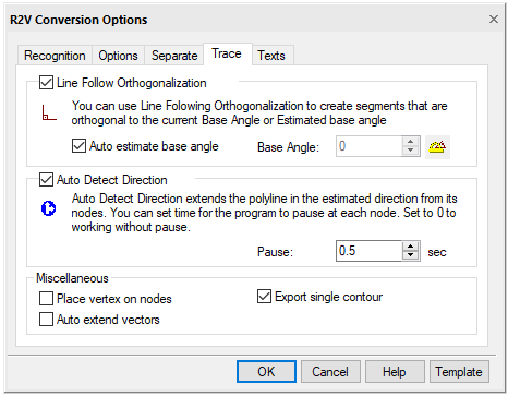 CAD drafting Trace Tab 0