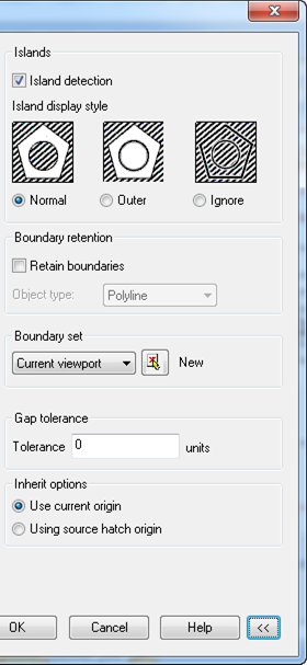 CAD drawing Hatch Dialog Box 17