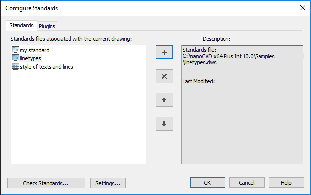 CAD software Association of Standards with a Document 10