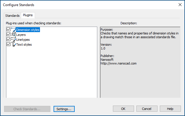 CAD drawing WORKING WITH STANDARD ELEMENTS 2