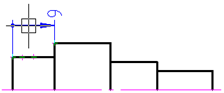 CAD drafting Ordinate Dimensioning 9