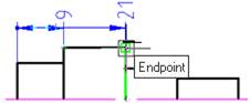 CAD software Ordinate Dimensioning 10