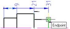 CAD drawing Ordinate Dimensioning 11