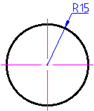 CAD drafting Radial Dimensioning 9