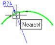 CAD drafting Radial Dimensioning 12