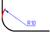 CAD software Radial Dimensioning 16