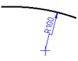 CAD drafting Big Radius Dimensioning 9