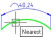 CAD software Arc length dimensioning 7