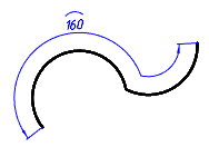 CAD drawing Offset Dimension 8