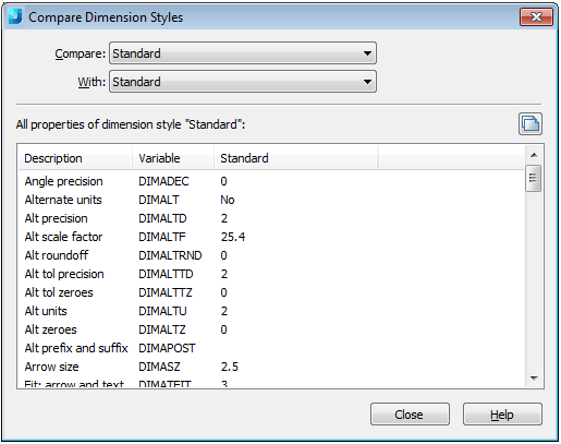 CAD drafting Dimension styles 21