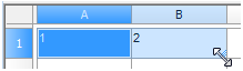 CAD drawing Interface of the Table Editor Dialog 11