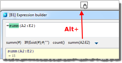 CAD drawing Expression Builder 8