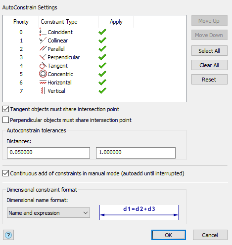 CAD software 2D Constraints 274