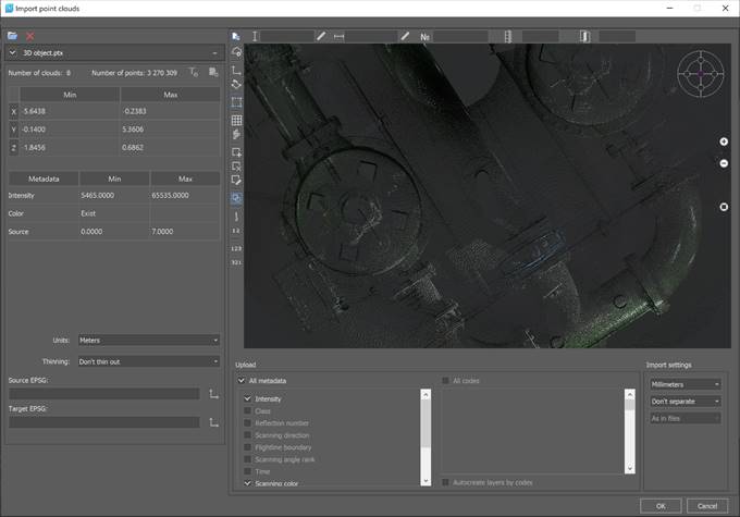 CAD software Import of Point Clouds 10