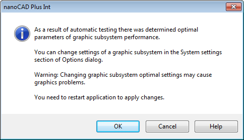 CAD drawing Graphics Hardware Acceleration Settings 5