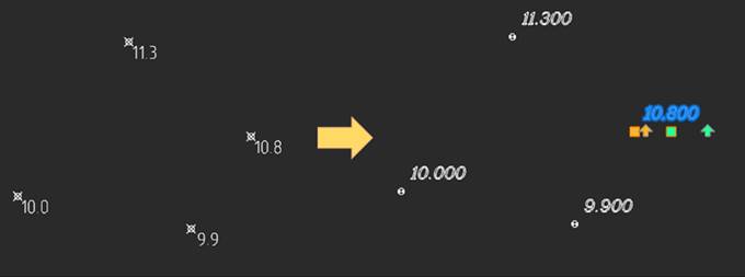 CAD software Create Geopoints by Points and Texts 7