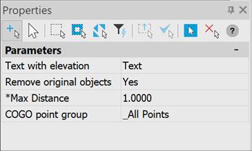 CAD drawing Create Geopoints by Points and Texts 8