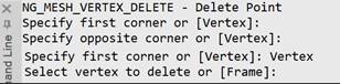 CAD drawing Delete Vertex 8