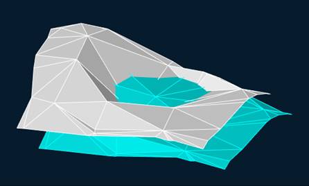 CAD software Calculating Volumes between Models 7