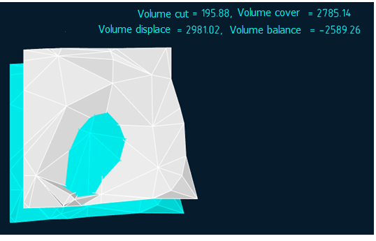 CAD drawing Calculating Volumes between Models 8