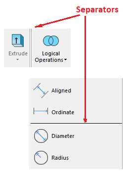 CAD drafting Ribbon Tab 18