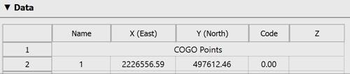 CAD drawing Export Geopoints 20