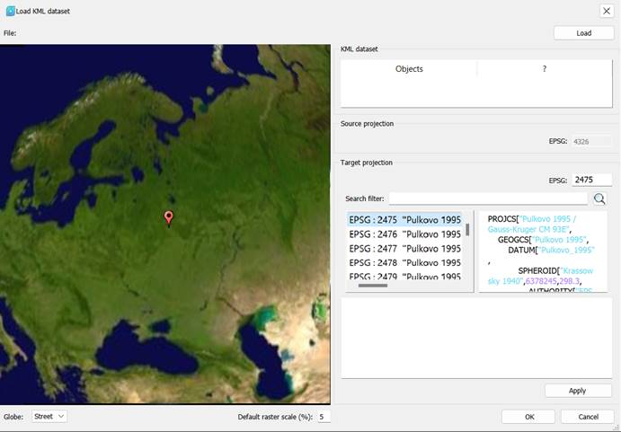 CAD software Import of KML/KMZ files 7